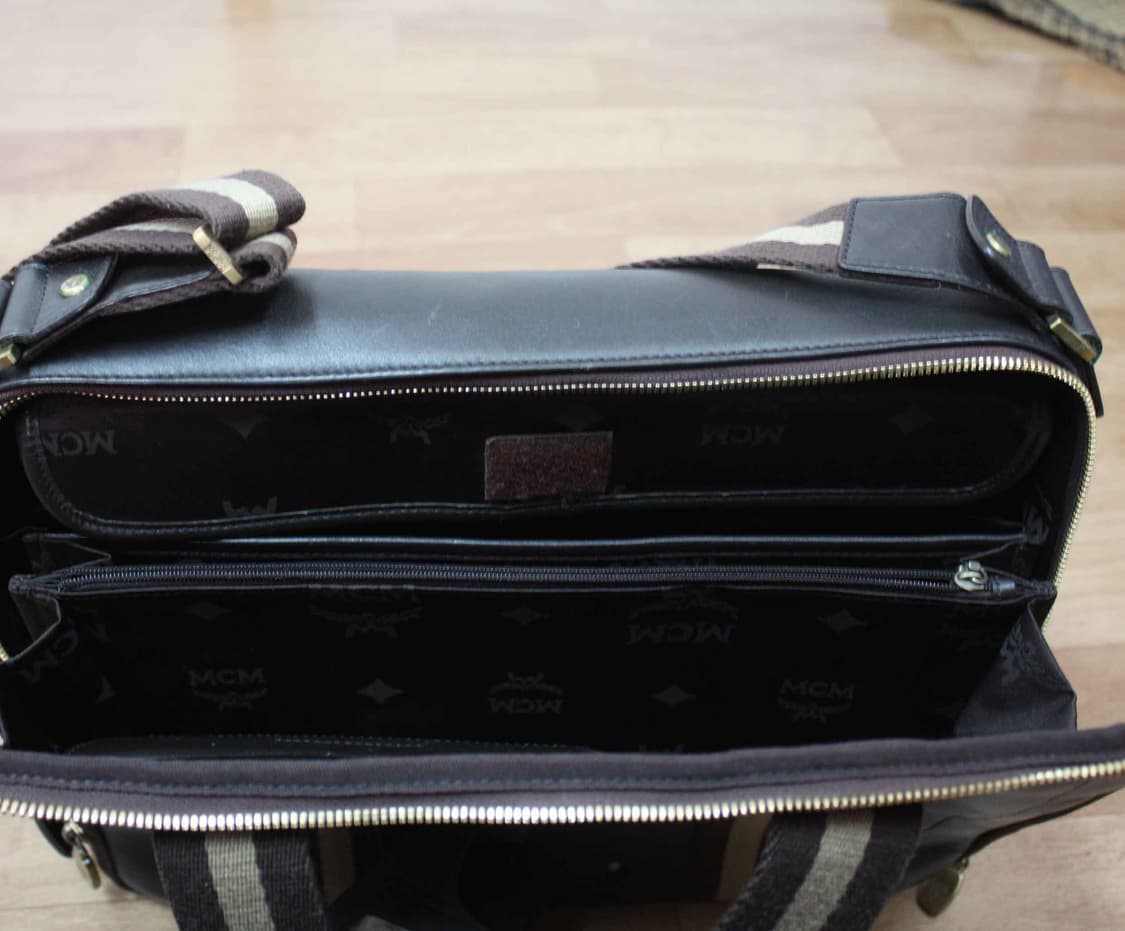 B-10560/MCM 정품 남성용 삼선 크로스백 상품이미지4