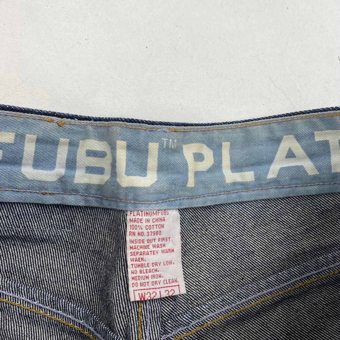 90s FUBU 빈티지 플래티넘 배기 데님 진 (30) 상품이미지8