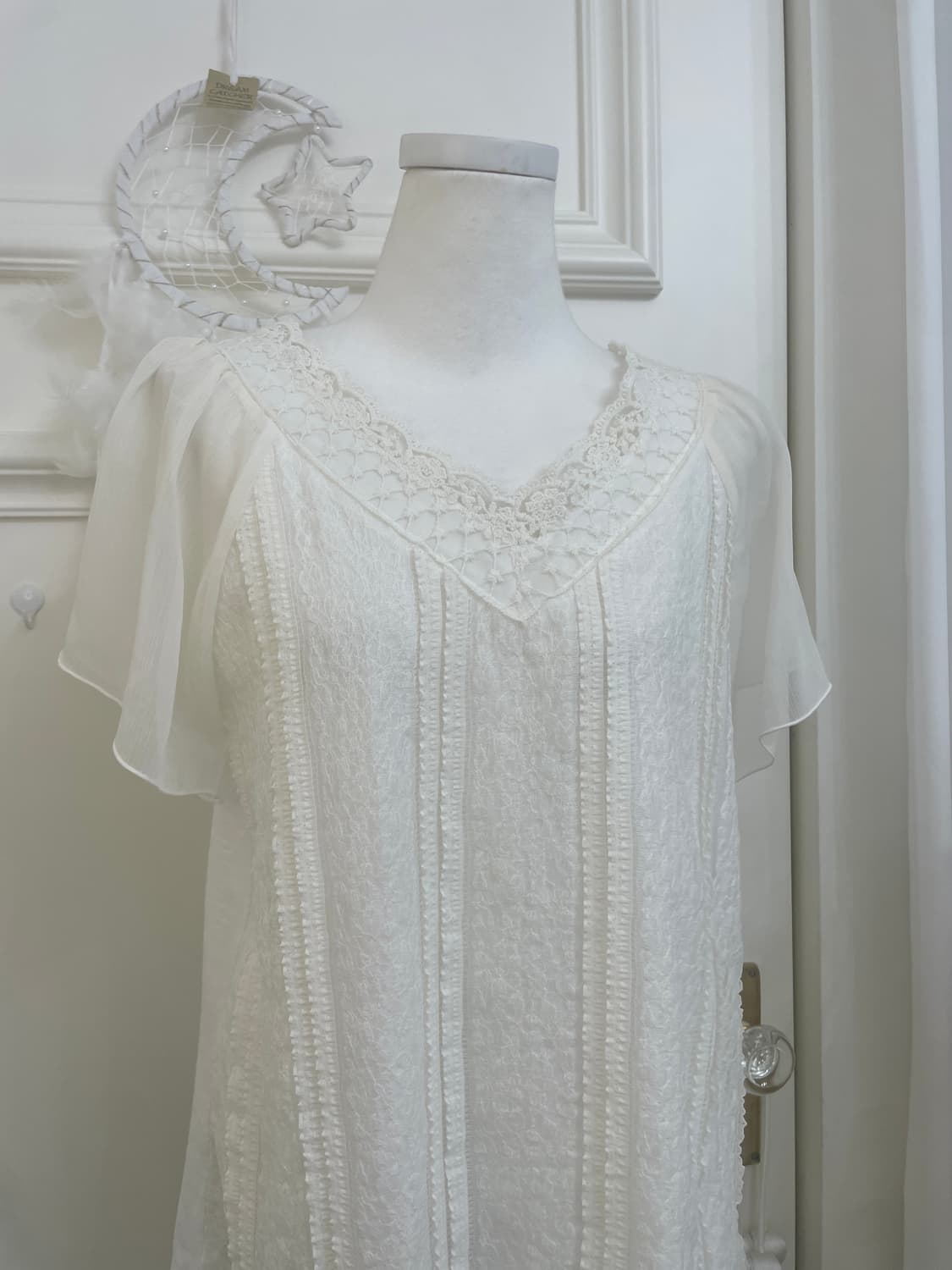 ivory lace point angel blouse 상품이미지5
