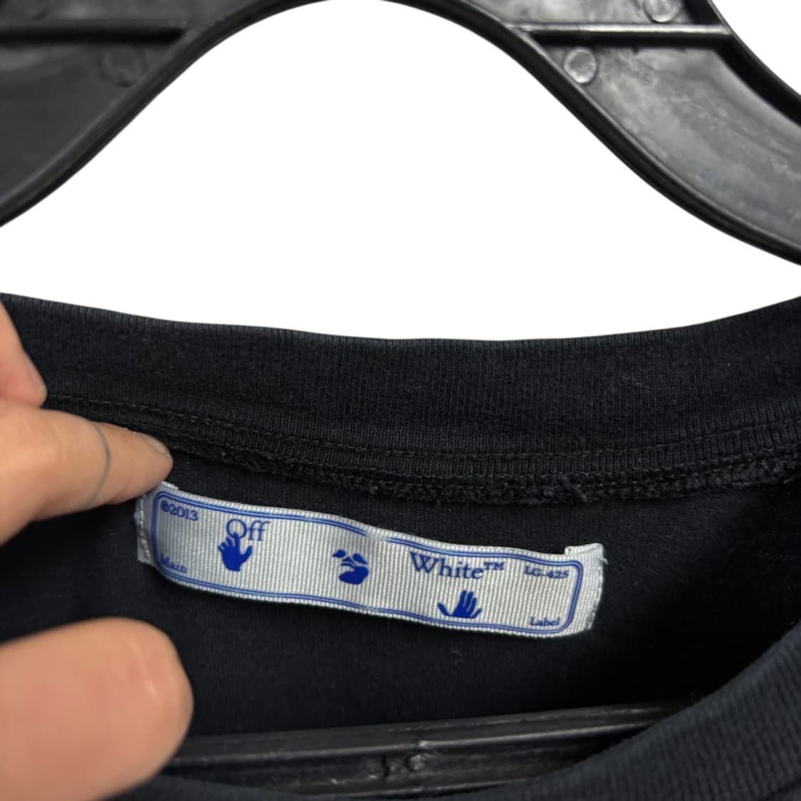 큐알)오프화이트 마커 펜 애로우 오버핏 티셔츠 상품이미지5