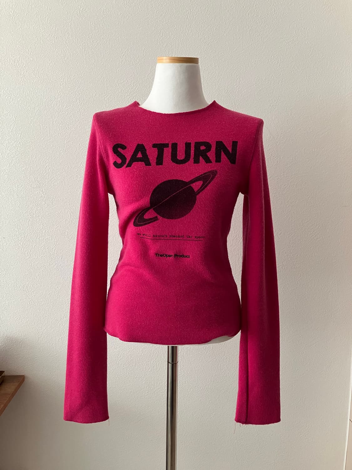 TheOpen Product 더오픈프로덕트 새턴 니트 핑크 y2k 딱붙핏 상품이미지1