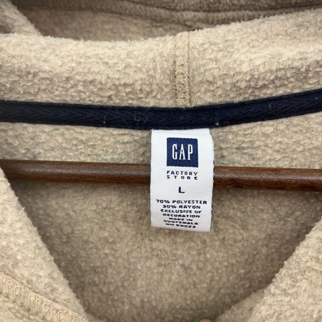 갭 올드스쿨 빈티지 빅로고 기모 부클 후드티 L C09240 상품이미지5