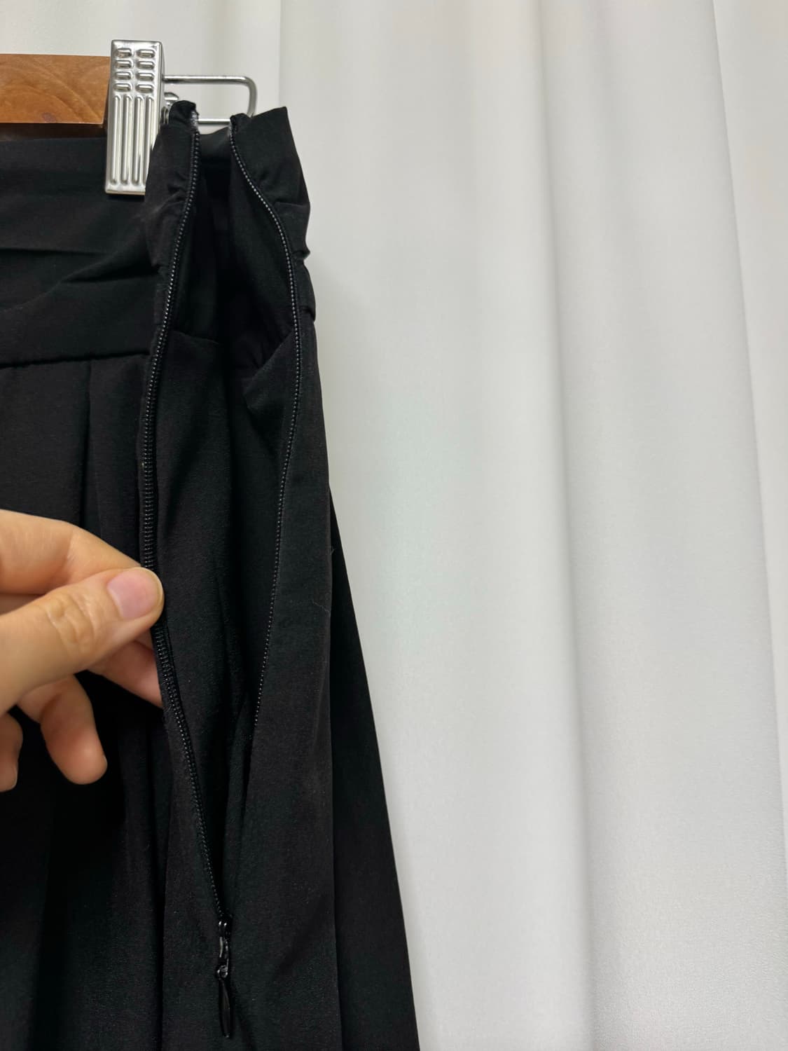 L'ECCOVE 레코브 블랙 롱스커트  상품이미지7