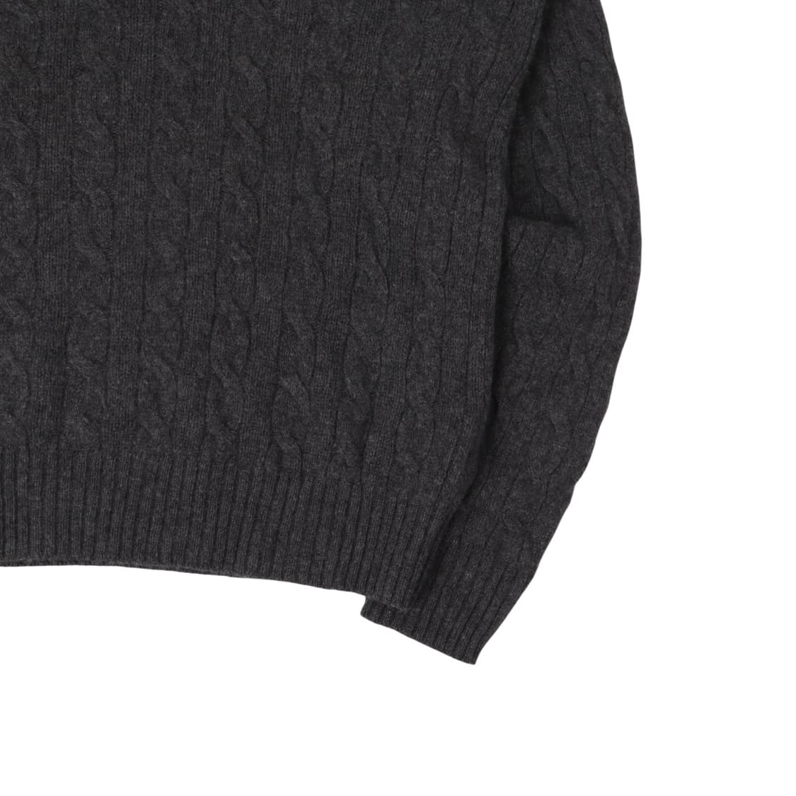 폴로 랄프로렌 챠콜 울 캐시미어 케이블 니트 상품이미지4