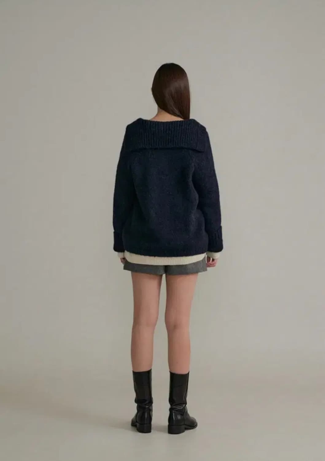 타낫 tannat 세일러 가디건 네이비 상품이미지3