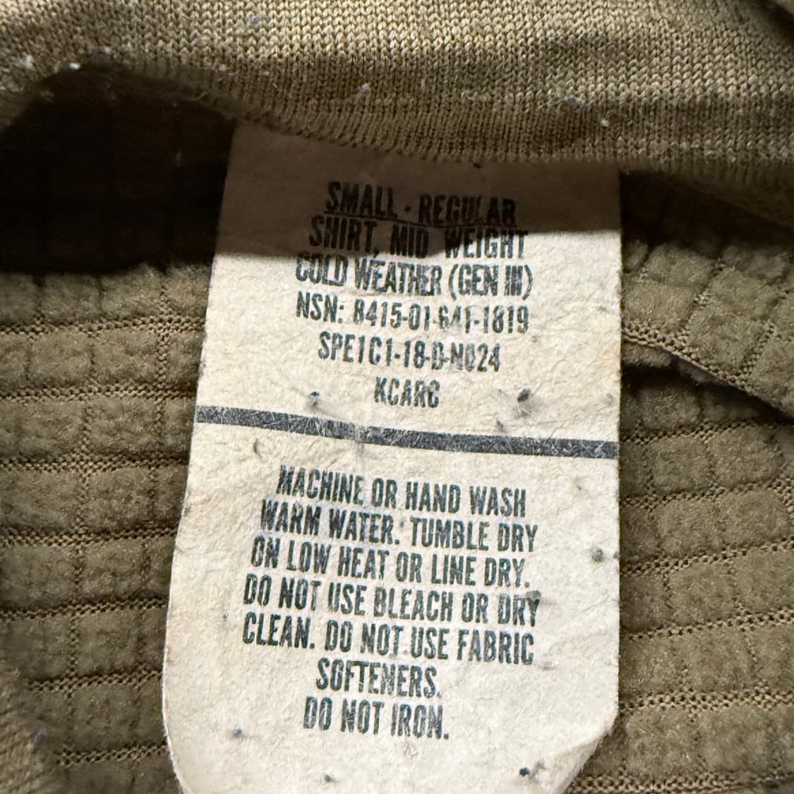 [정품/S] 미군 써멀 하프집업 긴팔티셔츠 c1 상품이미지5