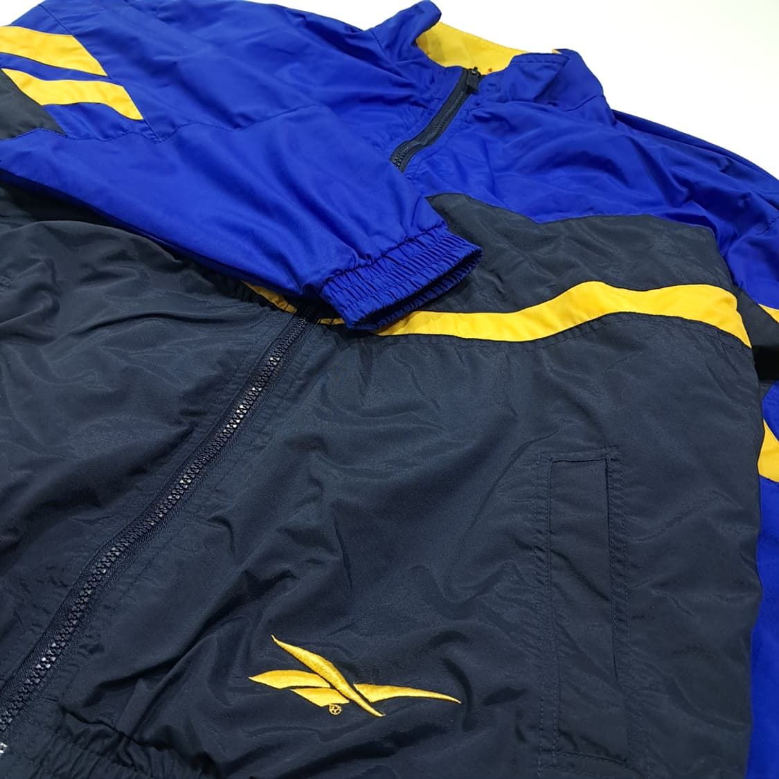 CK061 M 리복 90s 올드스쿨 블루&네이비 컬러블록 자켓 상품이미지6