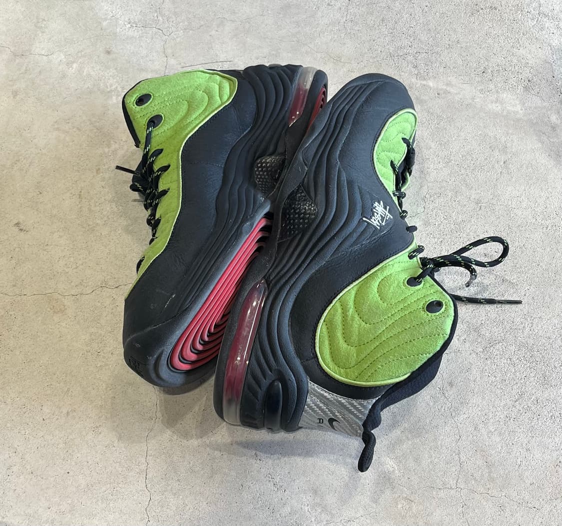나이키x스투시 에어 페니 2 비비드 그린 앤 블랙  상품이미지4