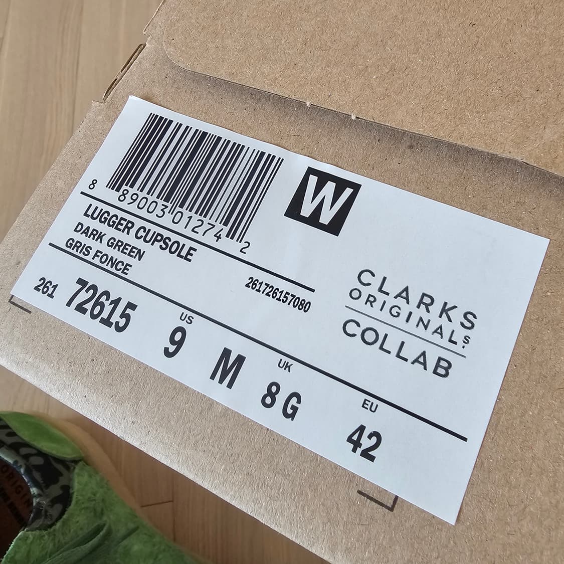 270 새제품) 클락스 오리지널스 x 살레헤 벰버리 러거 컵솔 다크 그린 상품이미지9