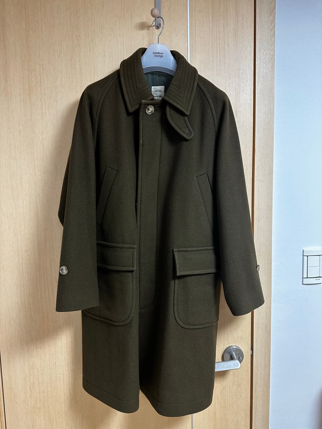 어나더오피스 보이저 발마칸 코트(01 size_올리브카키) 상품이미지3