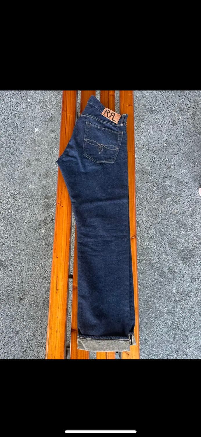 더블알엘 rrl 로우 스트레이트 원스 워시 원워시 셀비지 진 34x32 상품이미지3