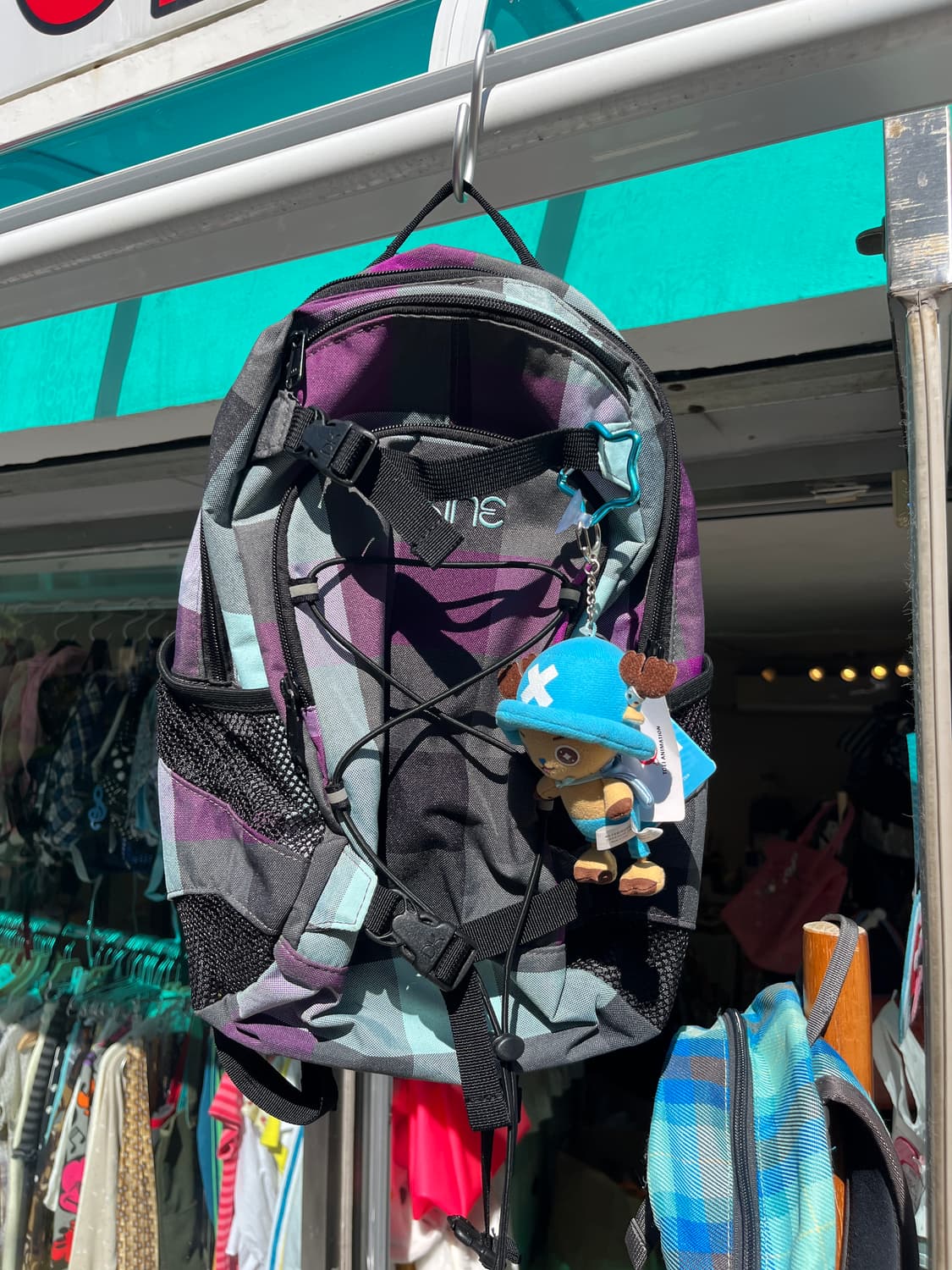 dakine 블루 체크 백팩 🎶 상품이미지9
