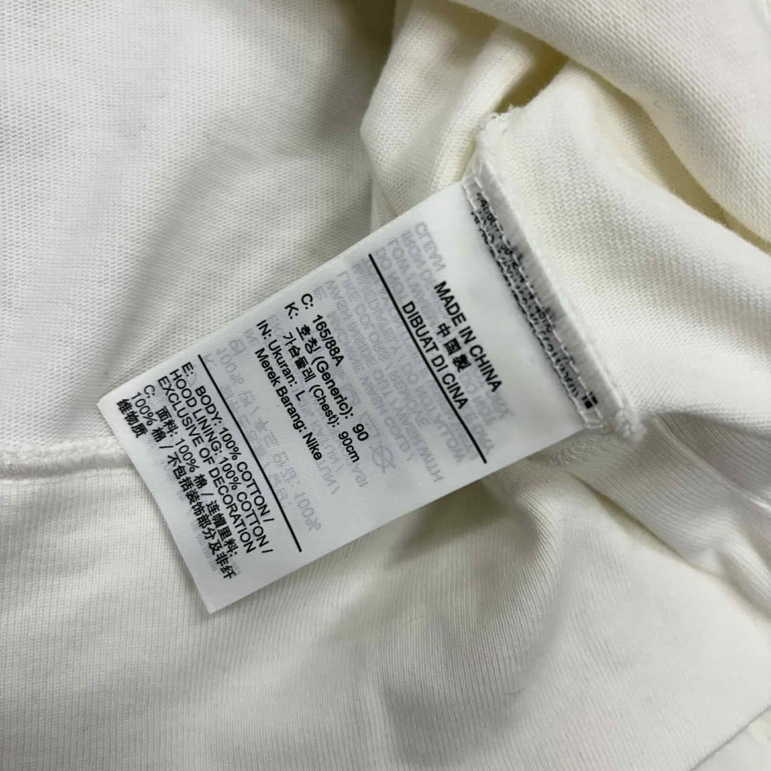 나이키 신형 솔로 스우시 화이트 세미크롭 걸즈 스웻 후드티(L) 상품이미지5