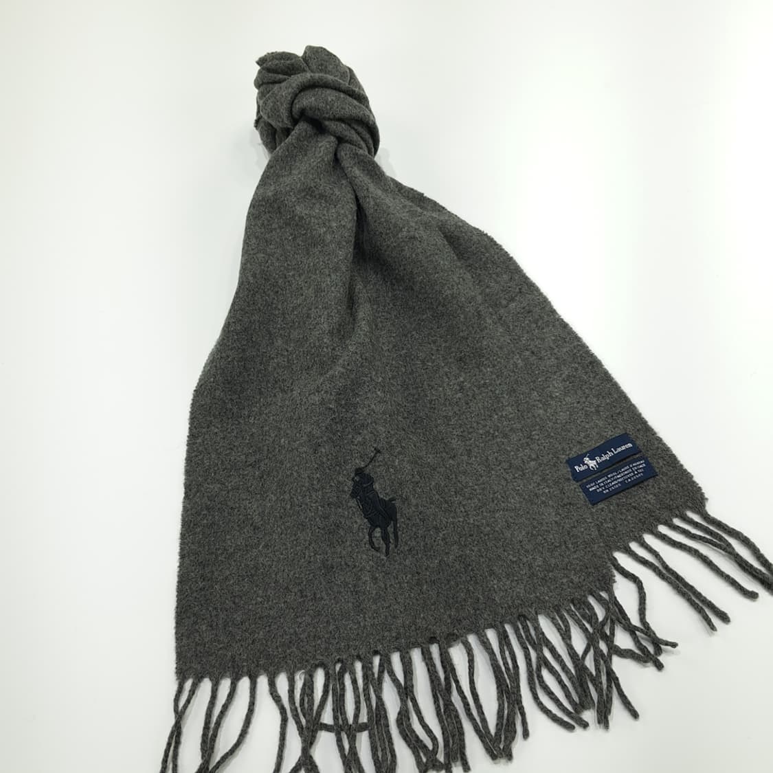 MX260 폴로 랄프로렌 그레이 램스울 목도리 머플러 상품이미지3