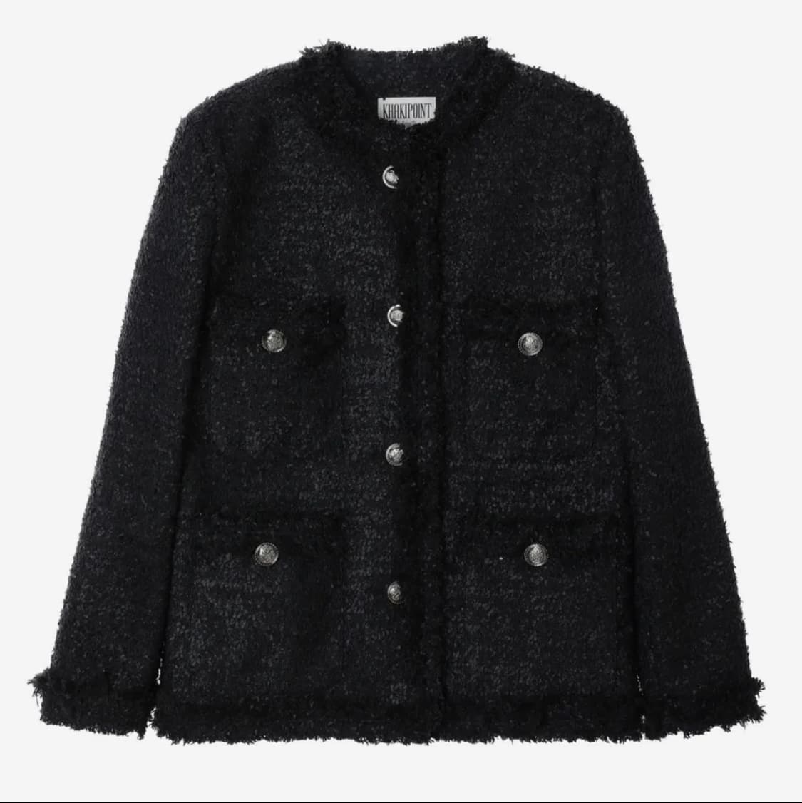 카키포인트 트위드 자켓 상품이미지1