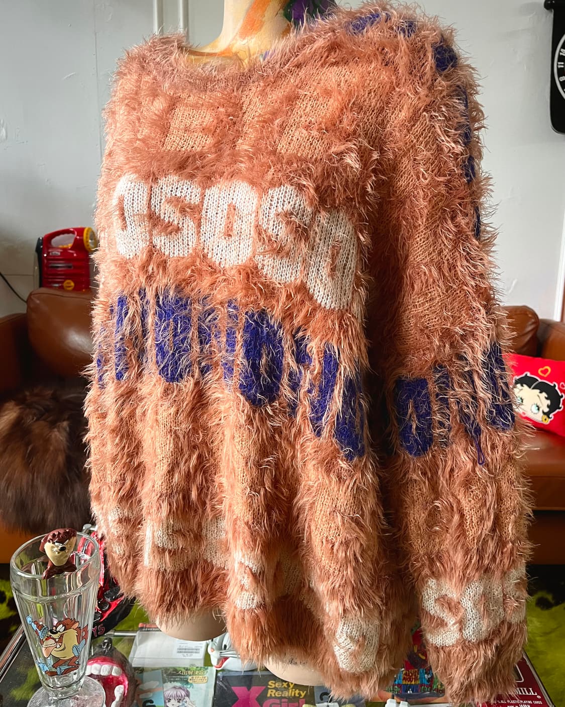 JPN Vintage Over-Sized Hairy Fur Knit 상품이미지2