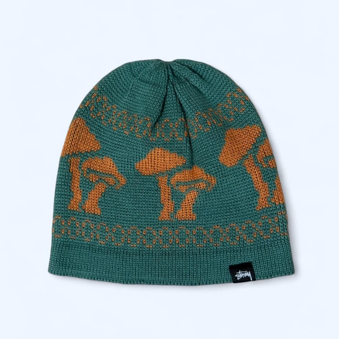 스투시 머쉬룸 니트 비니 그린 상품이미지1