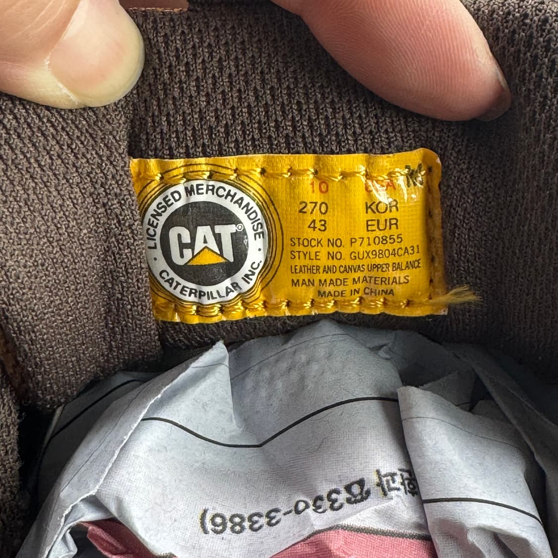 270) Caterpillar 캐터필러 레더 스니커즈 상품이미지8