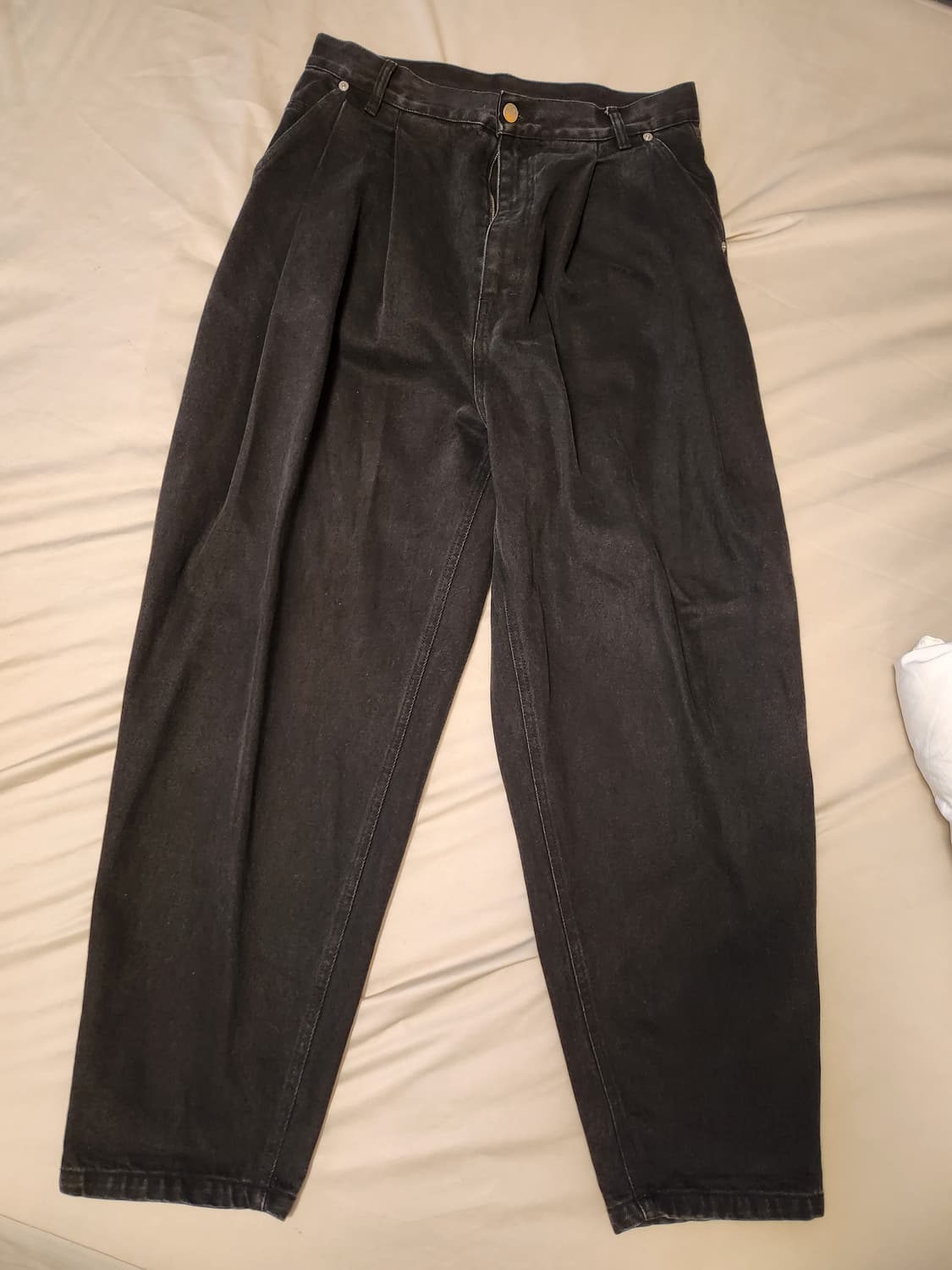 헤드메이너 4플리츠 블랙진 M 상품이미지1