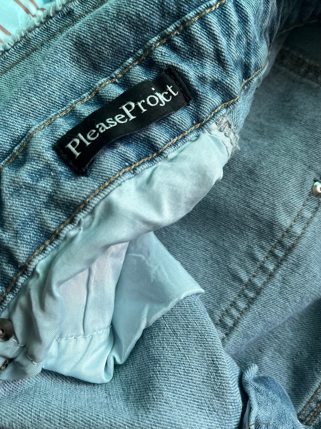 플리즈 프로젝트 폴드 데님 팬츠 상품이미지4