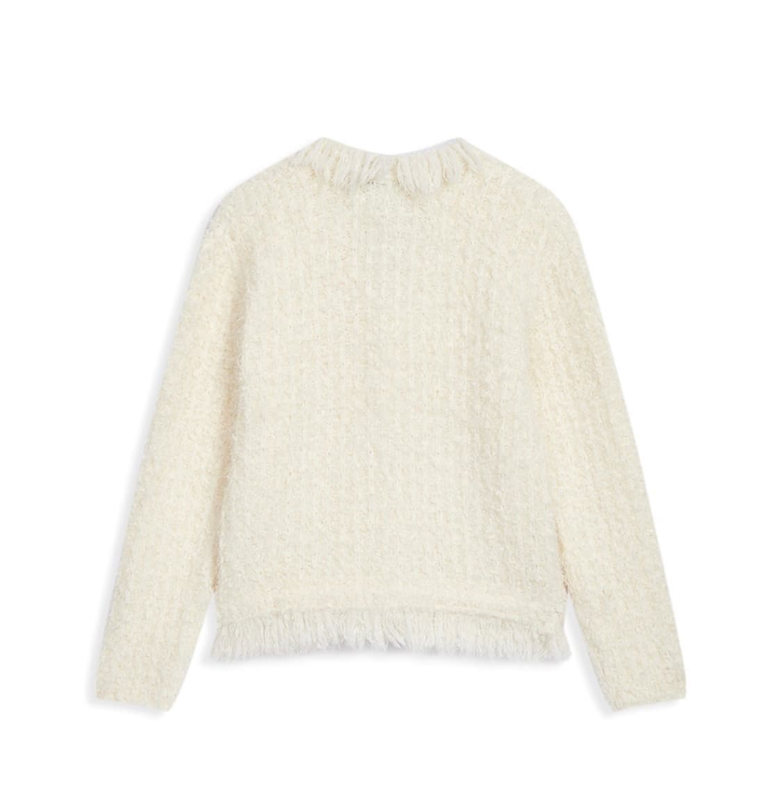 오픈와이와이 트위드 니트 가디건 아이보리 상품이미지2