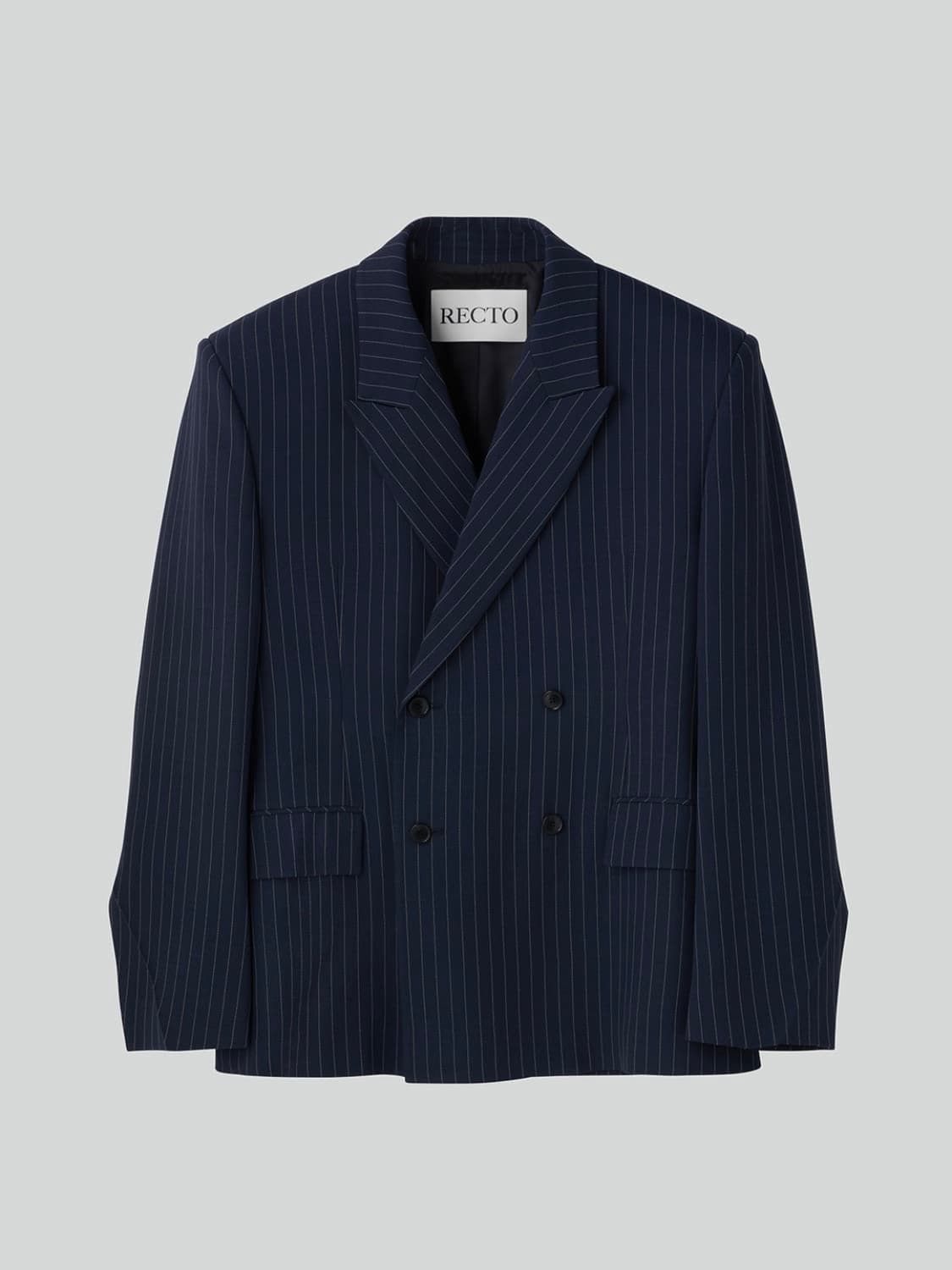 [L,L] 렉토 핀스트라이프 아워글래스 블레이저 자켓 벨트 슬랙스 셋업 상품이미지7