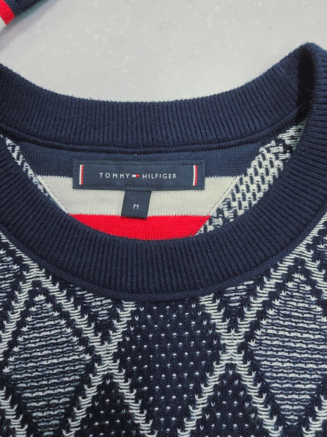 타미힐피거 다이아몬드 패턴 긴팔 니트 상품이미지8