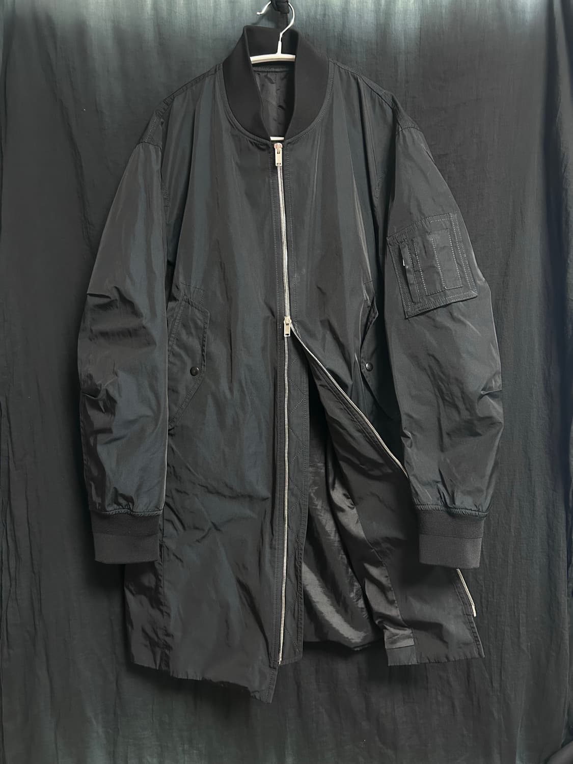 SOLID HOMME ma-1 롱 나일론 코트 상품이미지8