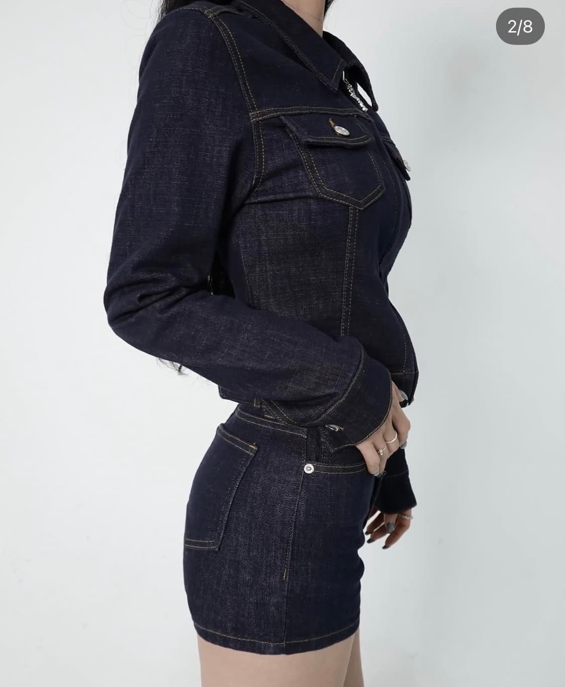 페일제이드 논페이드 인디고 데님 자켓 상품이미지2