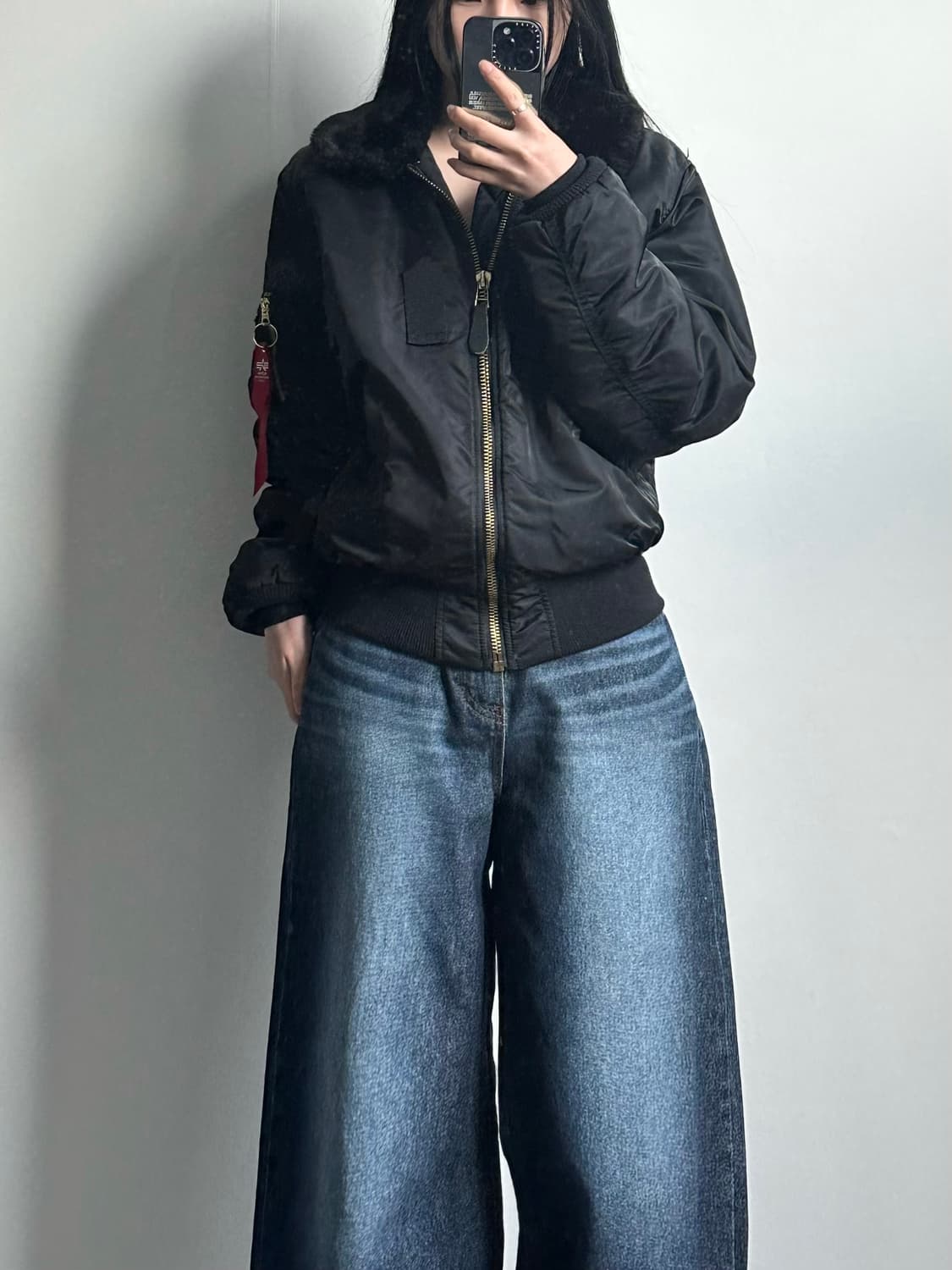 알파인더스트리 B-15 블랙 항공 점퍼 상품이미지1