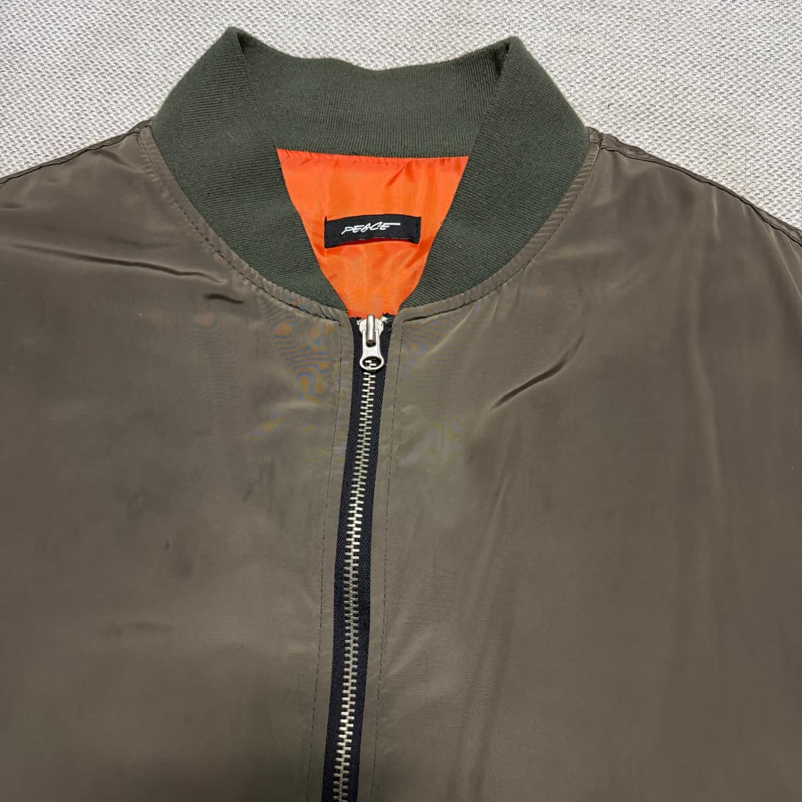 PEACE 카키 항공 자켓 상품이미지3