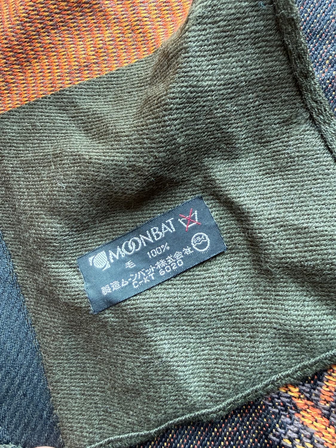 오렌지 그린 배색 머플러 상품이미지6