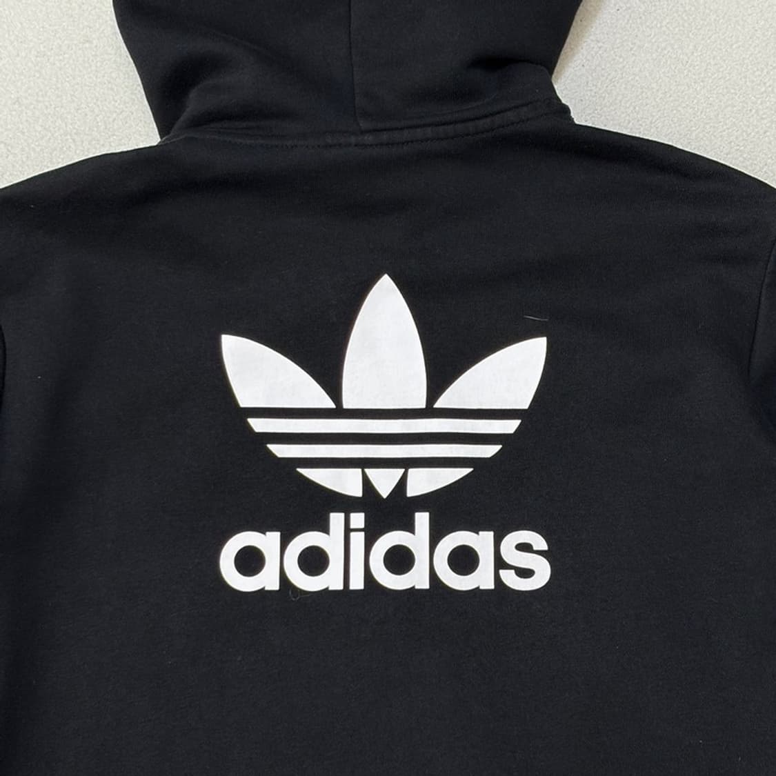 ADIDAS 파이어버드 백로고 블랙 후드집업 L 상품이미지8