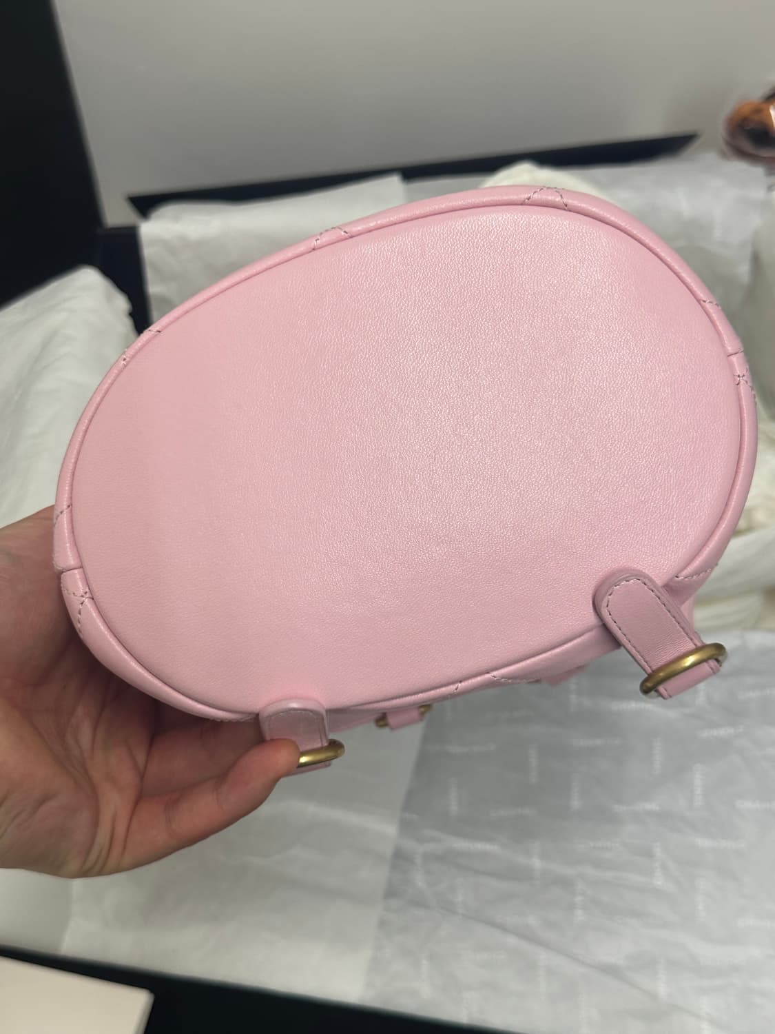 샤넬 백팩 CHANEL 레터링 체인 퀼팅 미니백 AS4866 상품이미지5