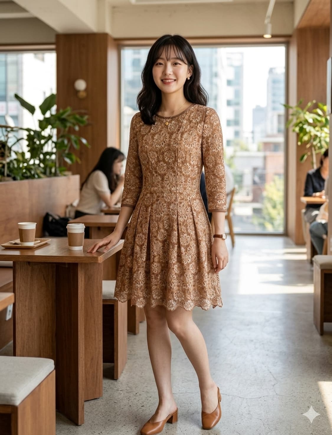 🌷봄원피스 | 질바이질스튜어트 레이스 원피스 55 | 슬림핏 상품이미지1