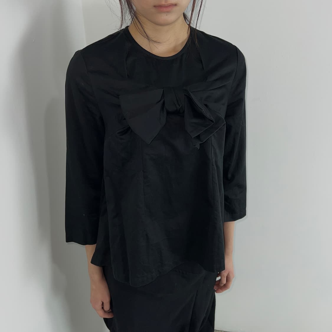 꼼데가르송 백 집업 리본 블라우스 샘플 버전 상품이미지3