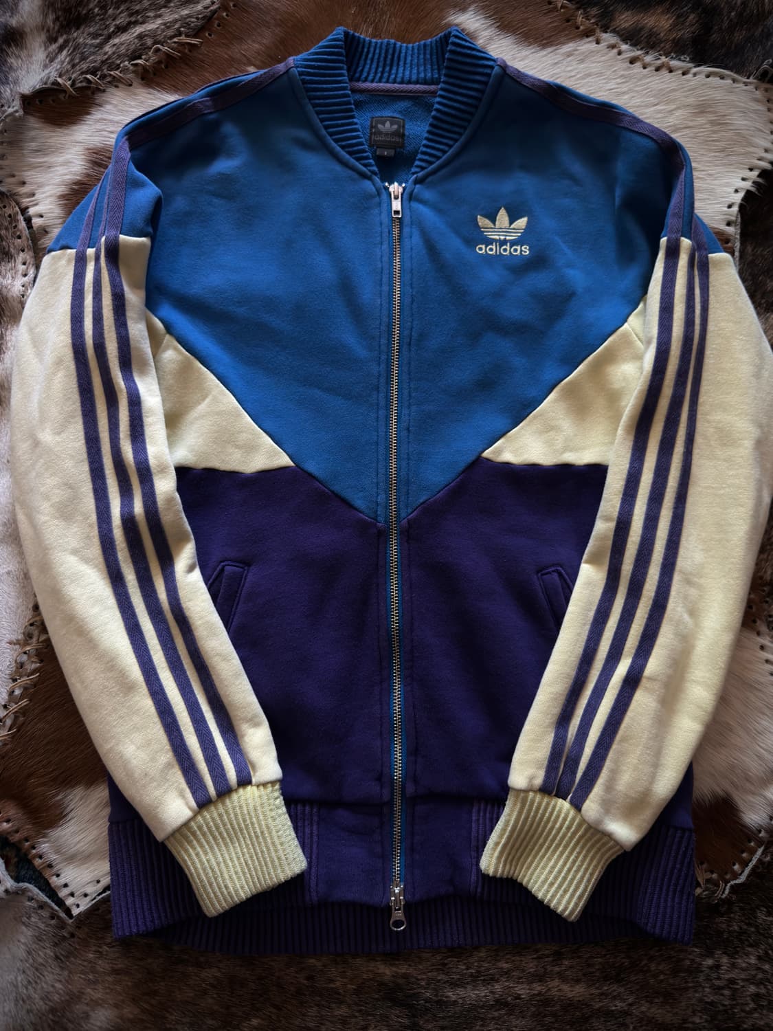 90‘s Adidas multicolor block track top 상품이미지3