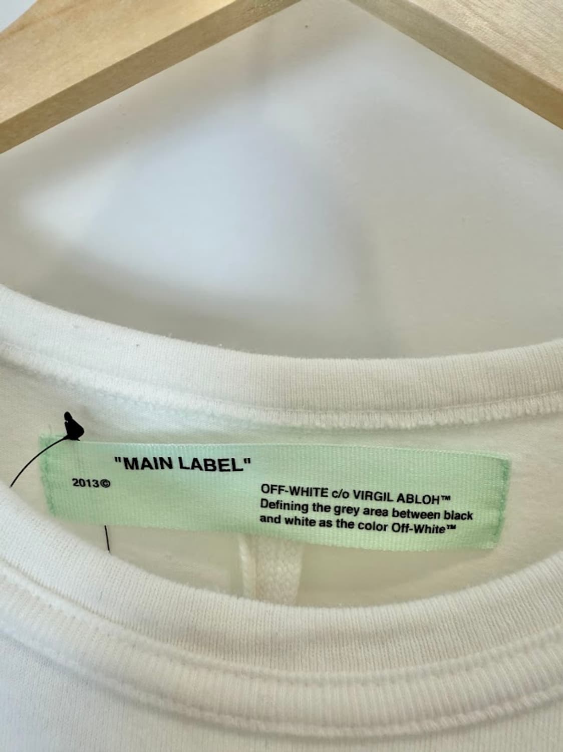 오프화이트 파이어테이프 반팔 화이트 상품이미지4