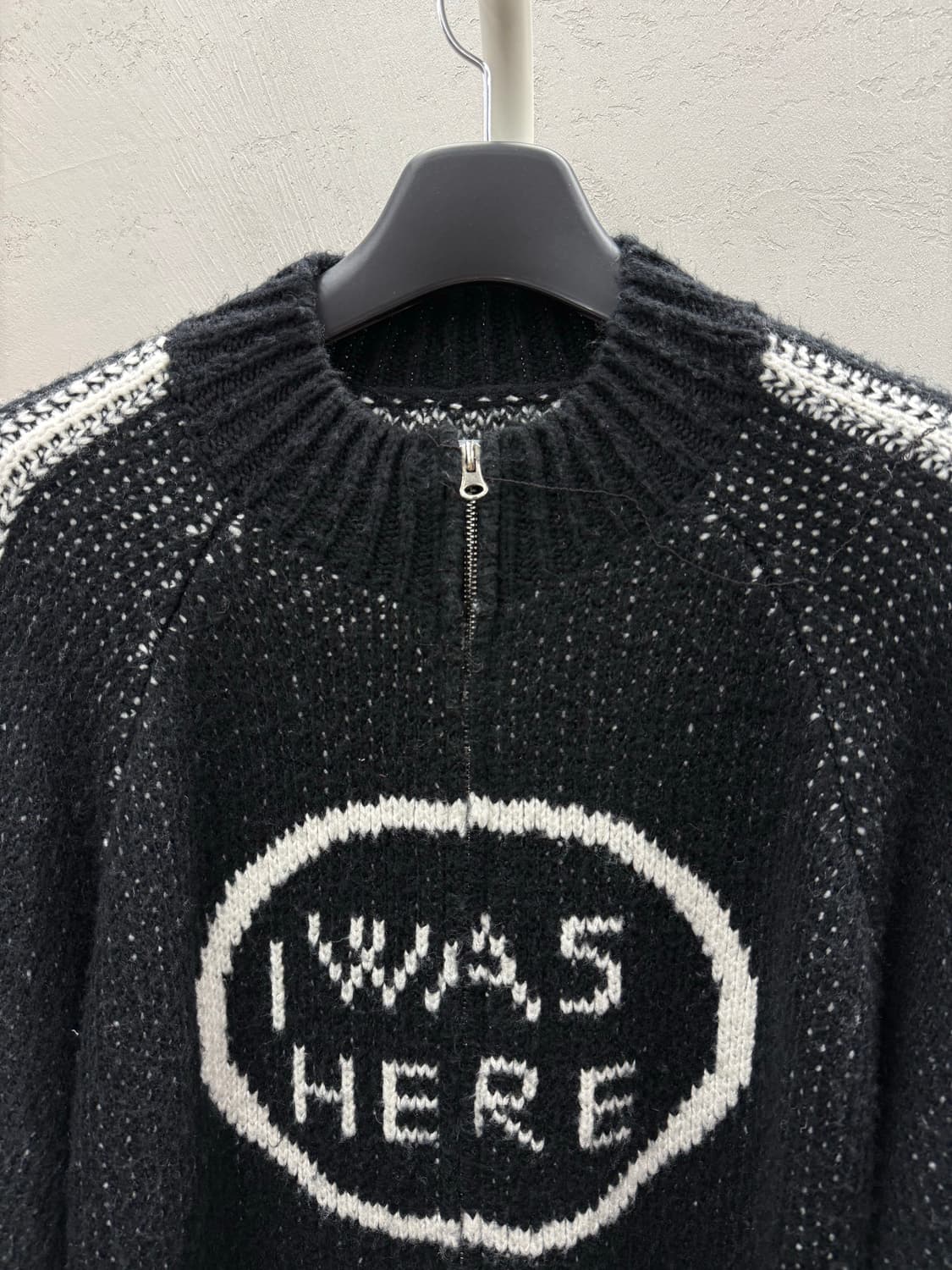 UNUSED.LAB 언유즈드랩 니트집업 블랙 FREE 상품이미지3