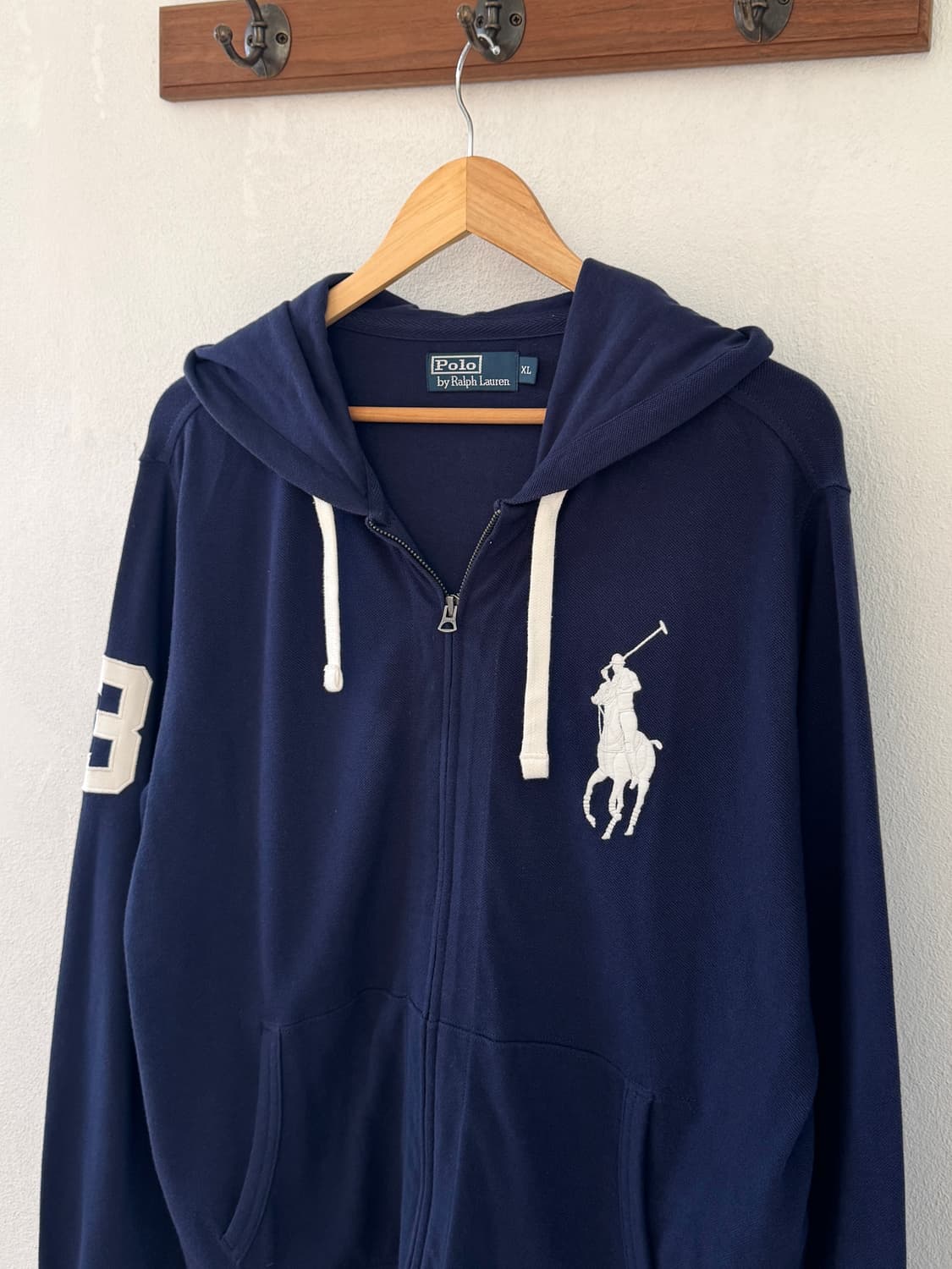 폴로 빅포니 후드집업 네이비 상품이미지1