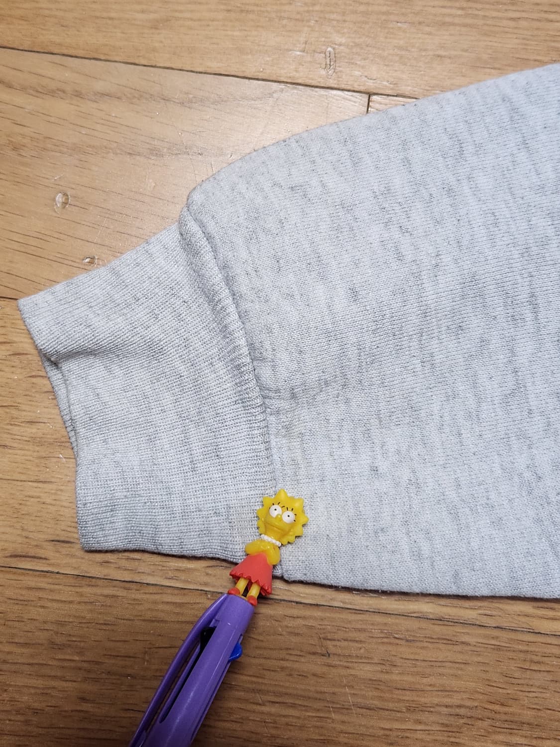 90s 러셀 스웻셔츠 L USA (라이트 그레이, ASH) 상품이미지5