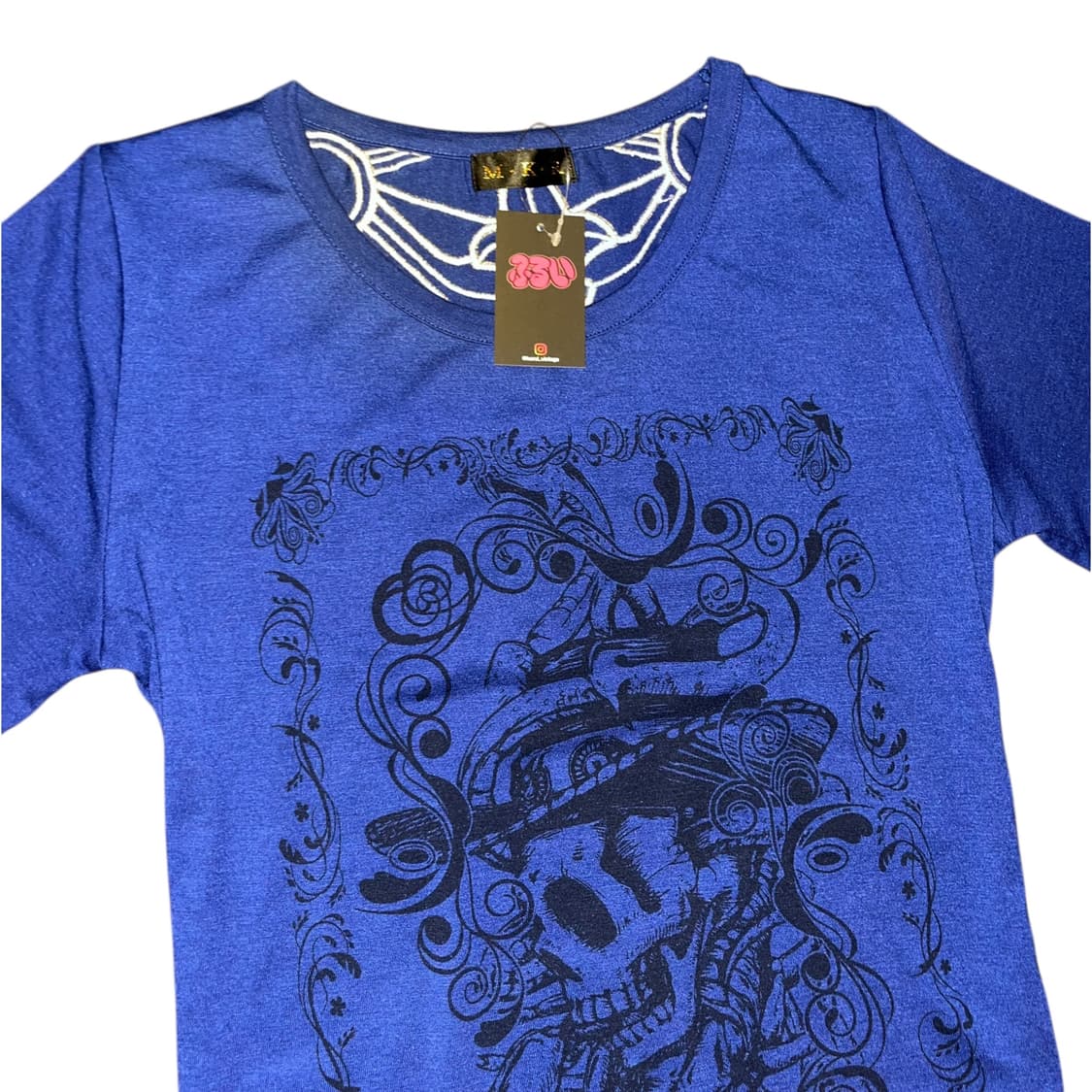 M.K.R 엠케이알 뒷면 자수프린팅 반팔티 펑크y2k갸루 상품이미지5