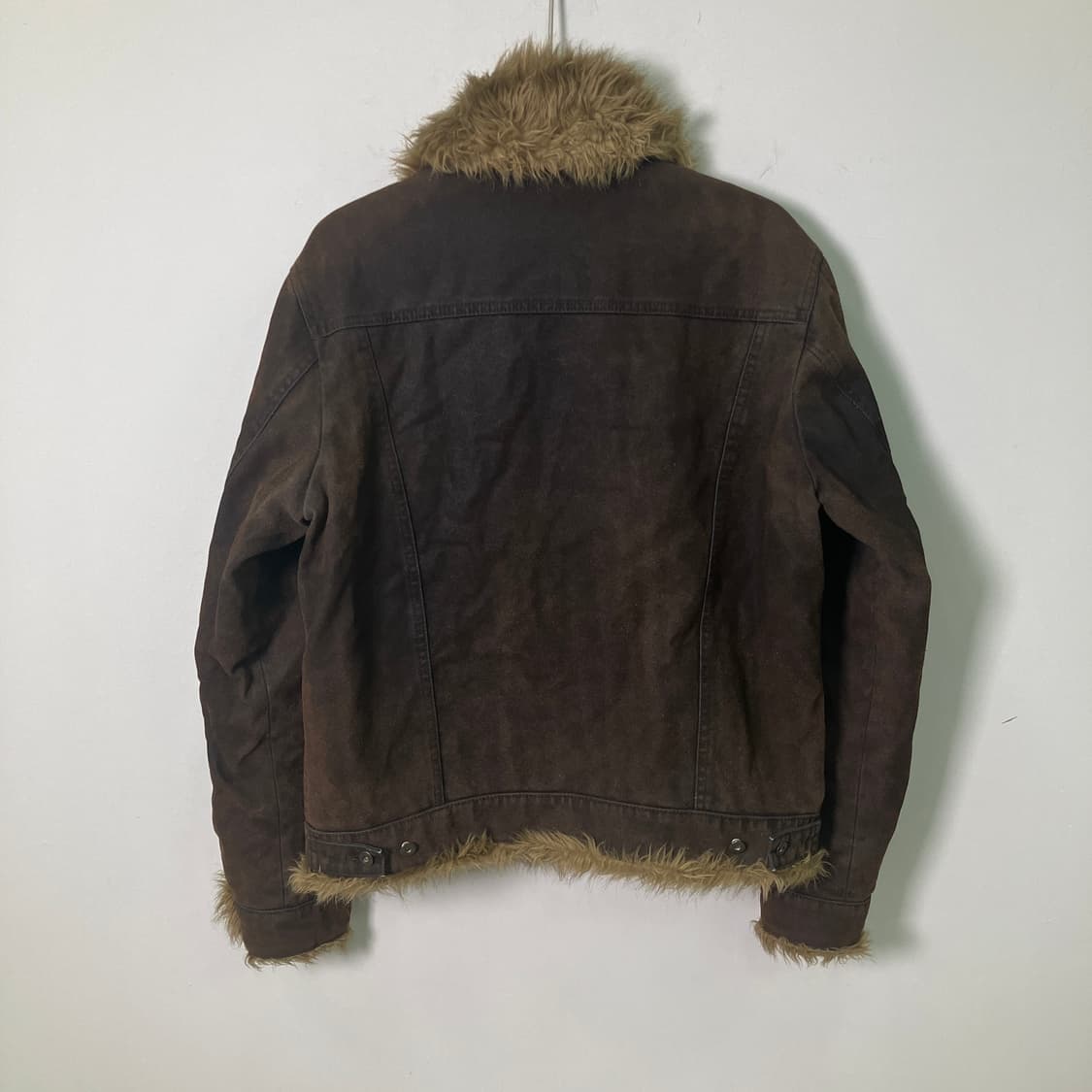 꼼사 데 모드 브라운 퍼 트리밍 소가죽 자켓 상품이미지2