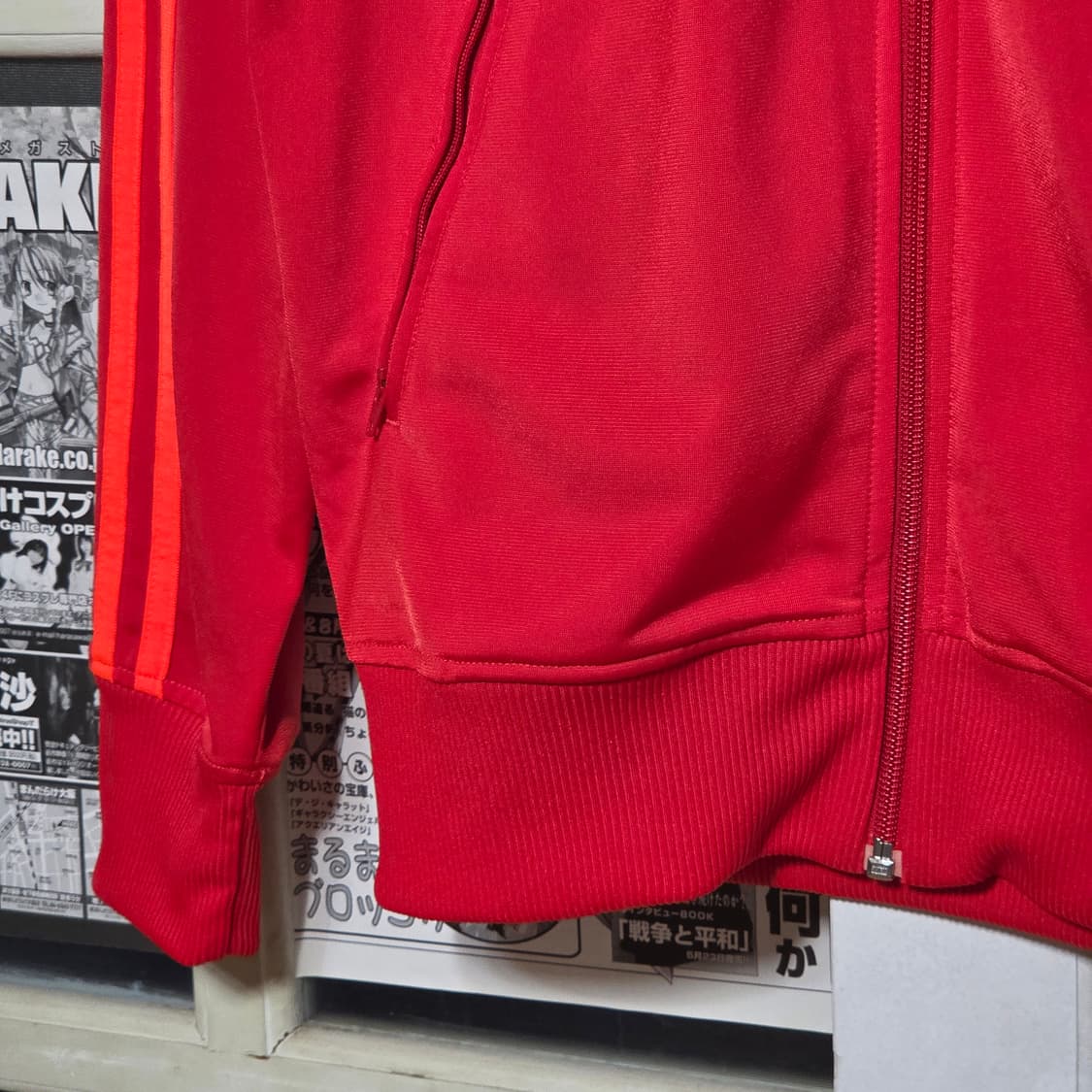 아디다스 파이어버드 레드 오렌지 져지 트랙탑 상품이미지4