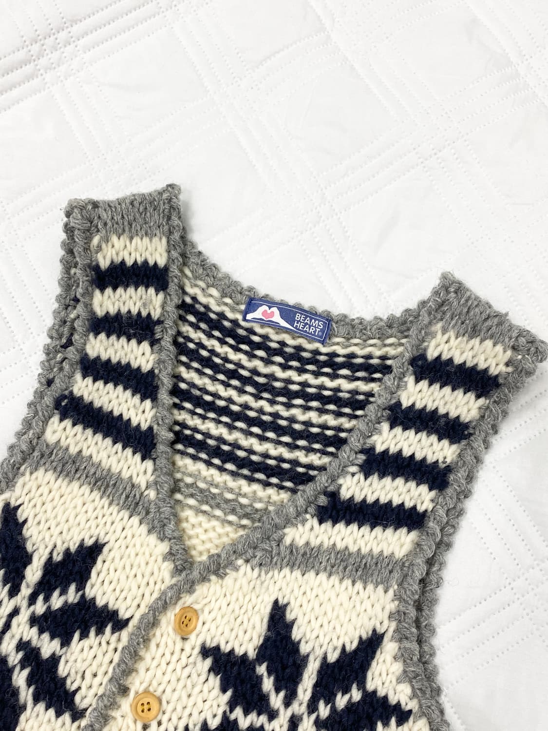 ꒰ঌ 빔즈 노르딕 니트 베스트 ໒꒱ 상품이미지4