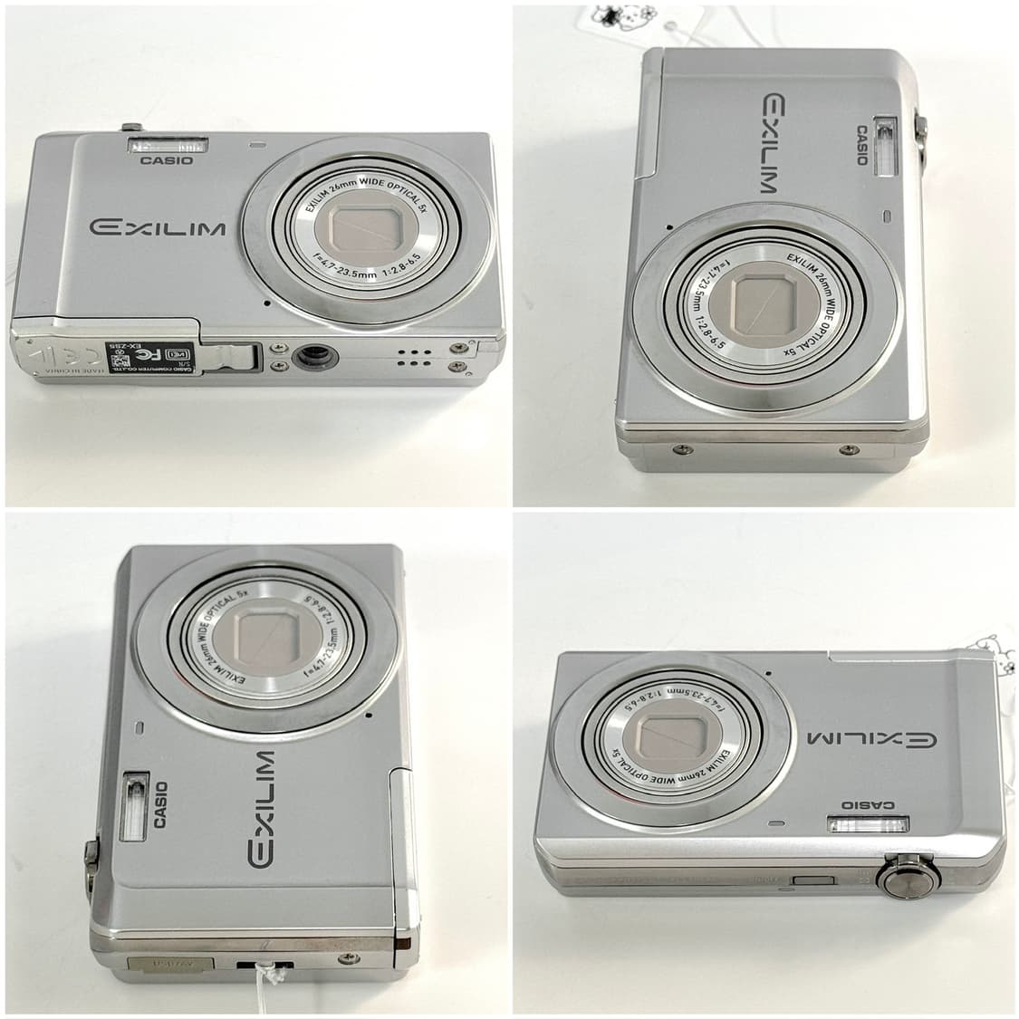 카시오 엑슬림 ZS5 실버 빈티지디카 상품이미지4