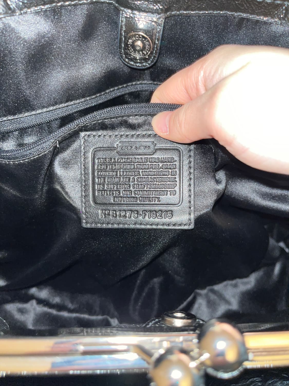 📦Coach White Stitch shoulder bag 상품이미지8