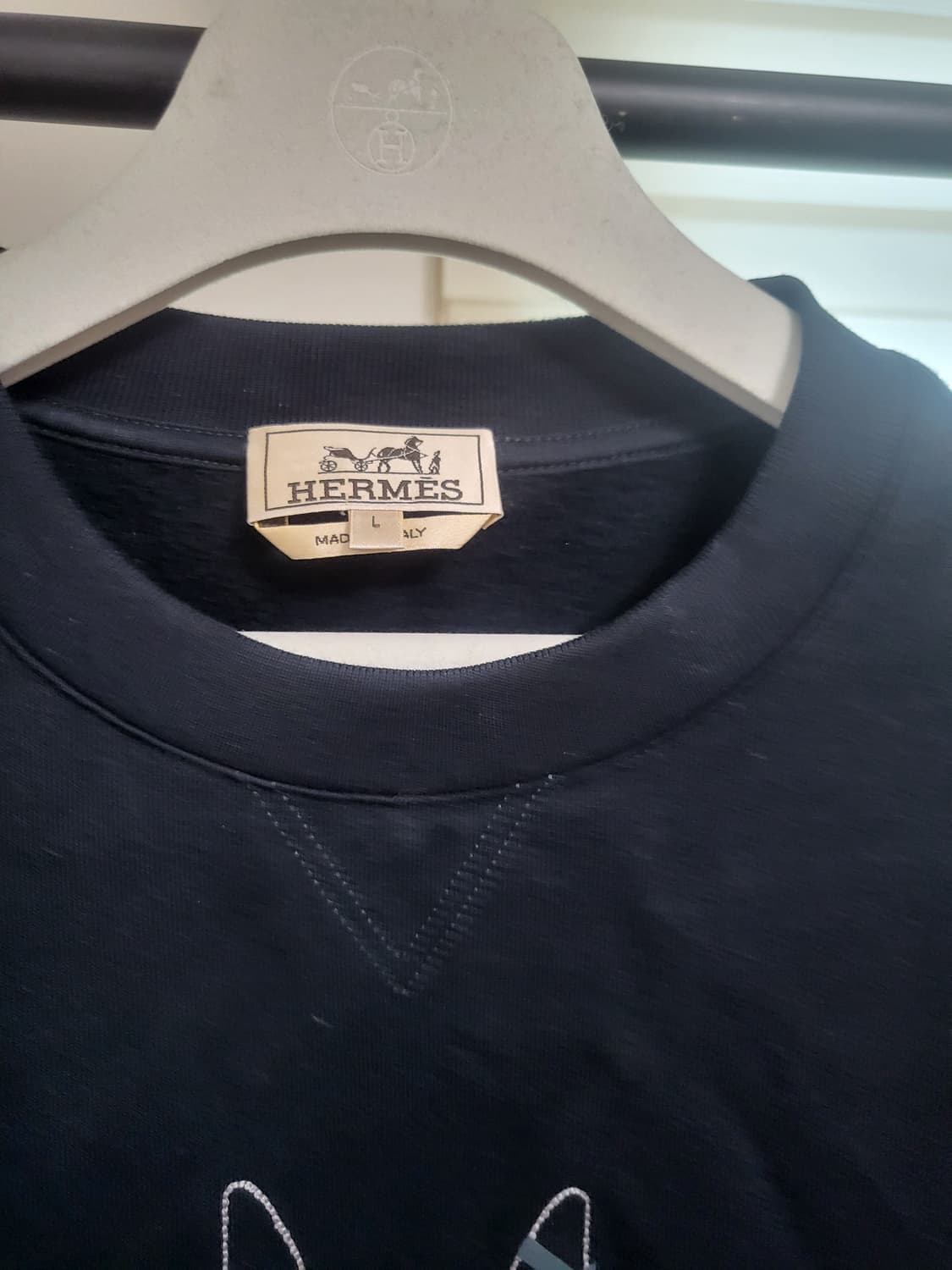 23FW 에르메스 QuarterB H 맨투맨 스웨터 L 상품이미지4