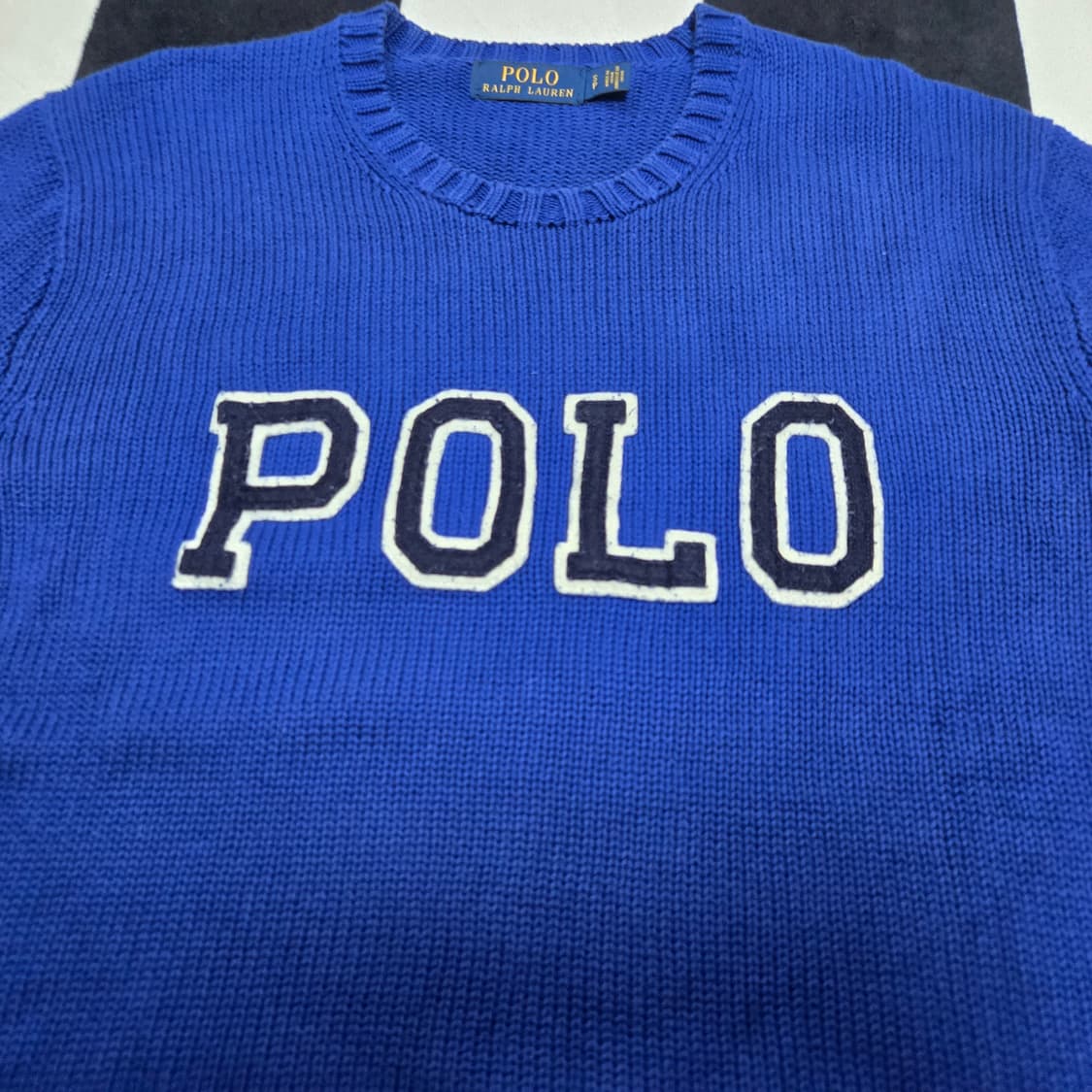 S 폴로랄프로렌 스펠아웃 니트 블루 상품이미지2