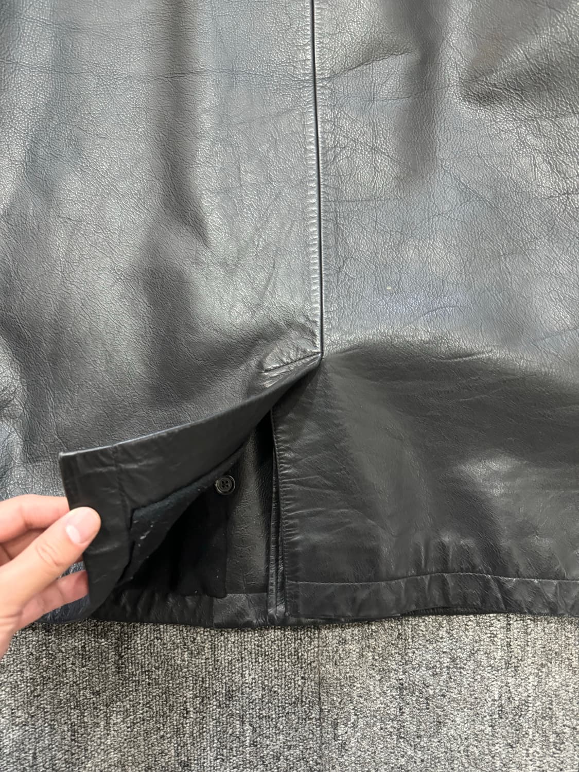 빈티지 올드 폴로 랄프로렌 카우하이드 레더 카코트 L 올드갭 더블알엘 상품이미지9